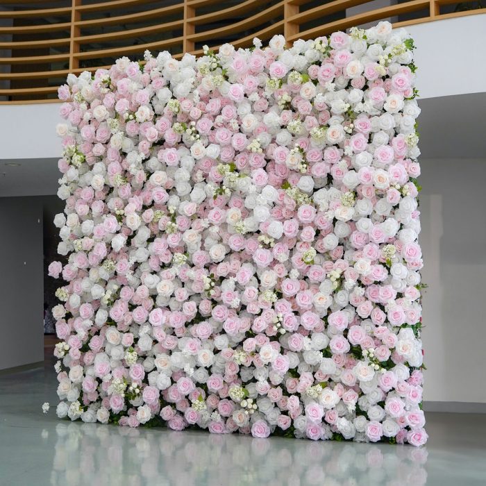 Leona£º5D Fabric Artificial rolling up curtain flower wall - Image 2