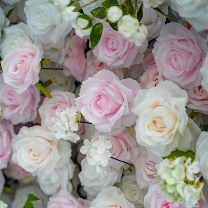 Leona£º5D Fabric Artificial rolling up curtain flower wall - Image 3