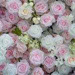 Leona£º5D Fabric Artificial rolling up curtain flower wall - Image 6