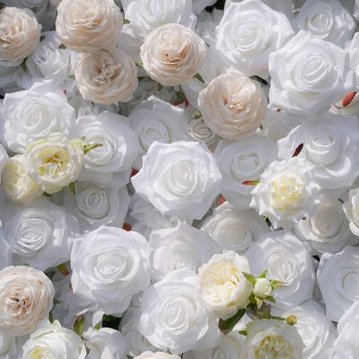 2025 New 5D Fabric Artificial rolling up curtain flower wall - Image 3