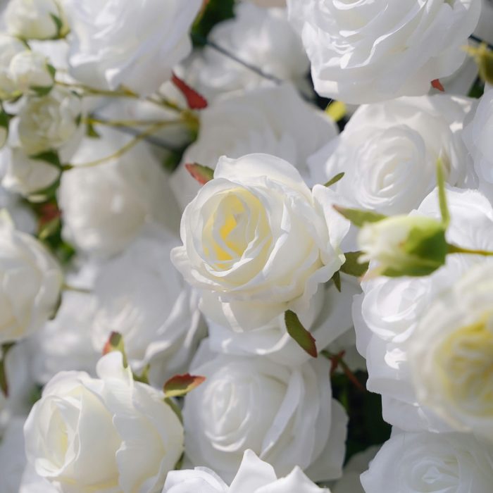 BenBen£º5D Fabric Artificial rolling up curtain flower wall - Image 4