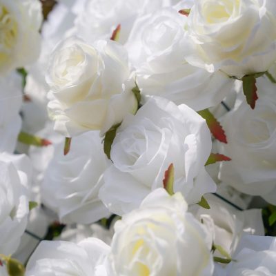 2025 New 5D Fabric Artificial rolling up curtain flower wall - Image 5