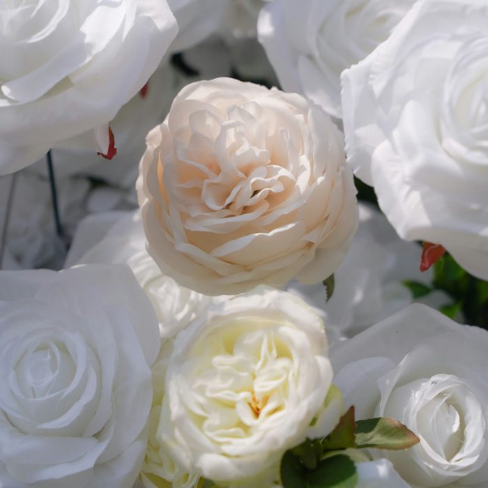 BenBen£º5D Fabric Artificial rolling up curtain flower wall - Image 6