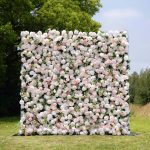 Martina£º5D Fabric Artificial rolling up curtain flower wall