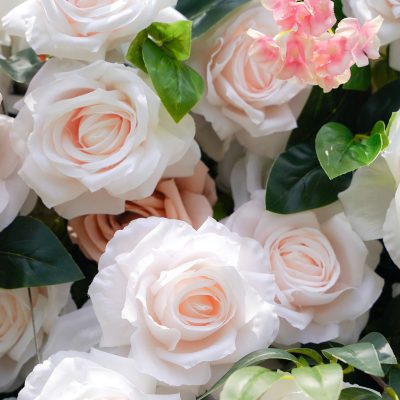 2025 New 5D Fabric Artificial rolling up curtain flower wall - Image 4