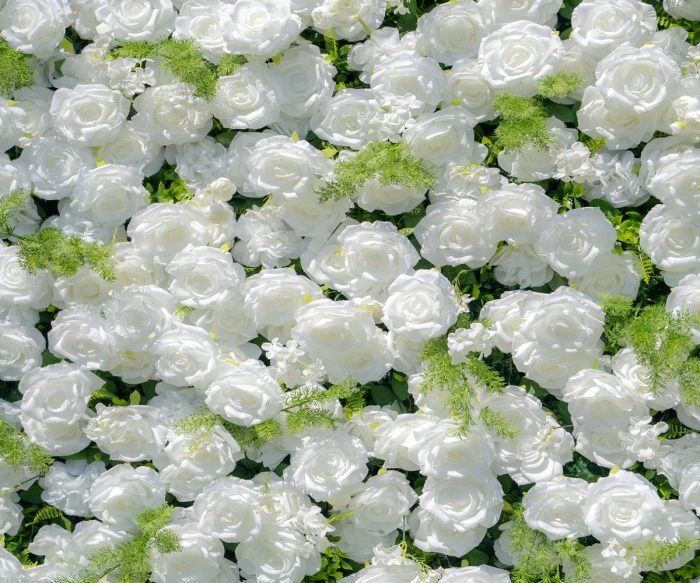 Forest£º5D Fabric Artificial rolling up curtain flower wall - Image 5