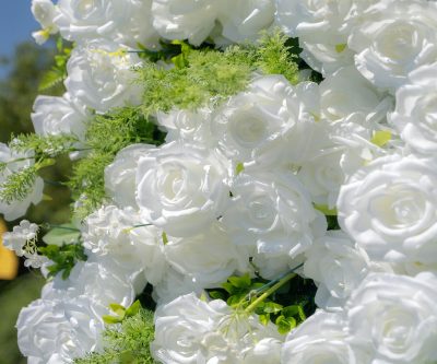 2025 New 5D Fabric Artificial rolling up curtain flower wall - Image 6