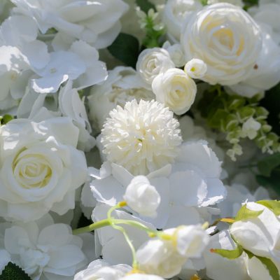 2025 New 3D Fabric Artificial rolling up curtain flower wall - Image 4