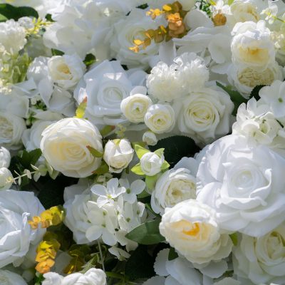 2025 New 3D Fabric Artificial rolling up curtain flower wall - Image 5