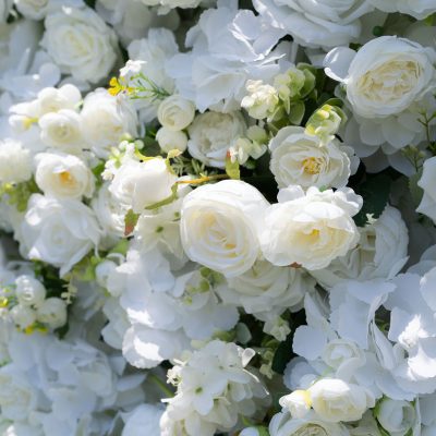 2025 New 3D Fabric Artificial rolling up curtain flower wall - Image 6