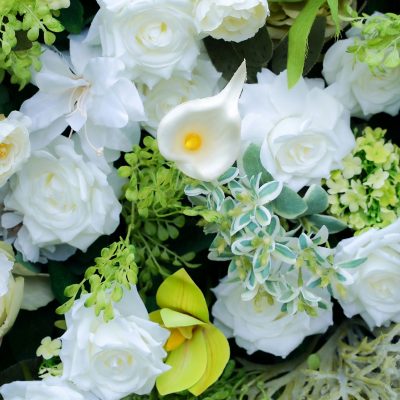 2025 New 7D Fabric Artificial rolling up curtain flower wall - Image 6