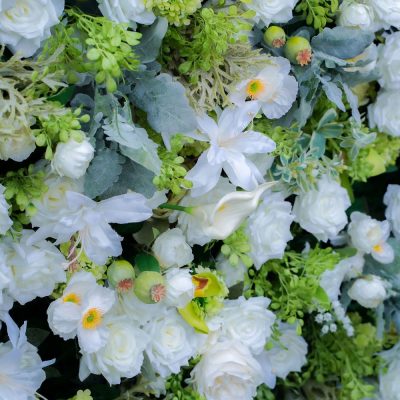 2025 New 7D Fabric Artificial rolling up curtain flower wall - Image 4