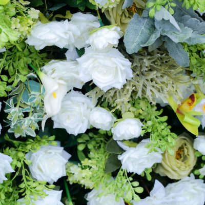 2025 New 7D Fabric Artificial rolling up curtain flower wall - Image 3