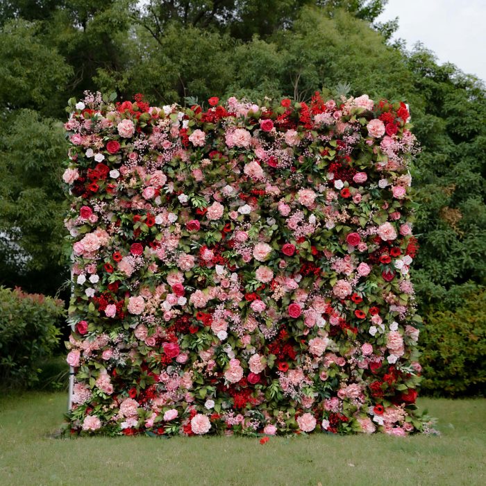 Freya£º7D Fabric Artificial rolling up curtain flower wall - Image 1
