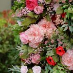 Freya£º7D Fabric Artificial rolling up curtain flower wall - Image 2