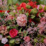 Freya£º7D Fabric Artificial rolling up curtain flower wall - Image 3