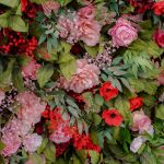 Freya£º7D Fabric Artificial rolling up curtain flower wall - Image 4