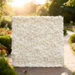 2025 New 4D Fabric Artificial rolling up curtain flower wall