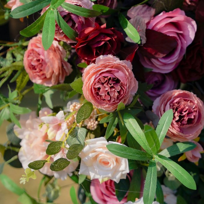 Moet£ºNew Wedding Party Background Floral Arch Decoration - Image 7