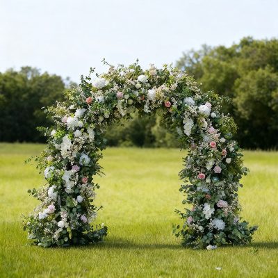 2025 New Wedding Party Background Floral Arch Decoration - Image 4