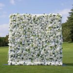 2025 New 5D Fabric Artificial rolling up curtain flower wall