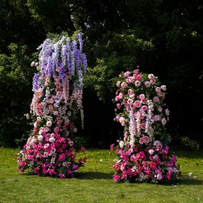 Wedding Party Background Floral Arch Decoration - Image 3