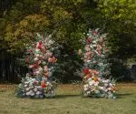 New Wedding Party Background Floral Arch Decoration