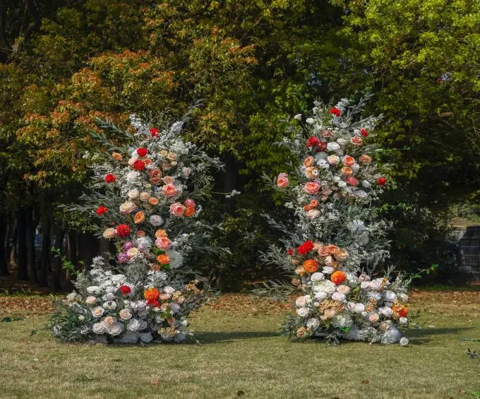 New Wedding Party Background Floral Arch Decoration - Image 1