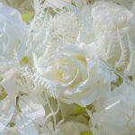 Joyce£º5D  Fabric Artificial rolling up curtain flower wall - Image 3