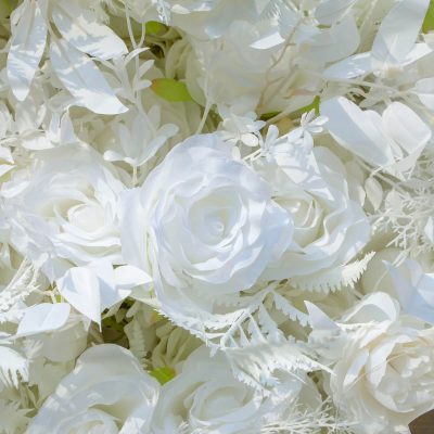 2025 New 5D  Fabric Artificial rolling up curtain flower wall - Image 2