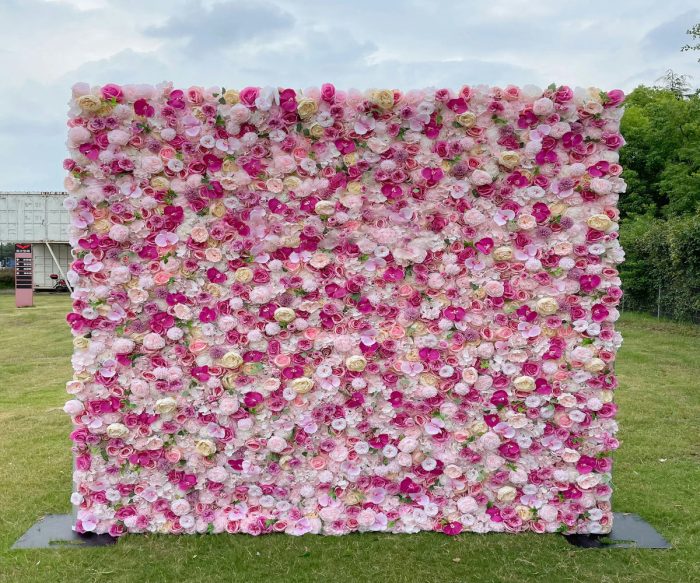 Juliet£º5D  Fabric Artificial rolling up curtain flower wall - Image 1