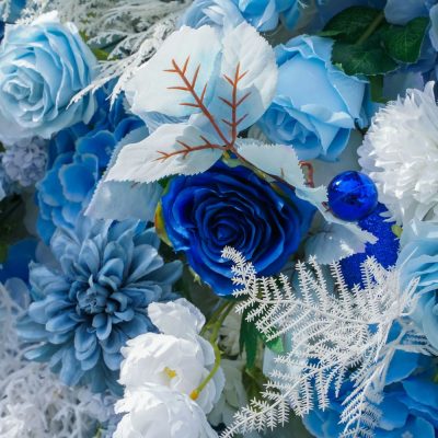 2025 New 5D Fabric Artificial rolling up curtain flower wall - Image 2