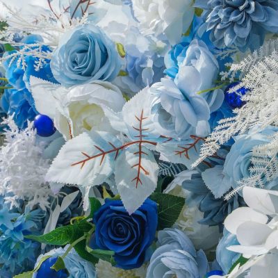 2025 New 5D Fabric Artificial rolling up curtain flower wall - Image 3