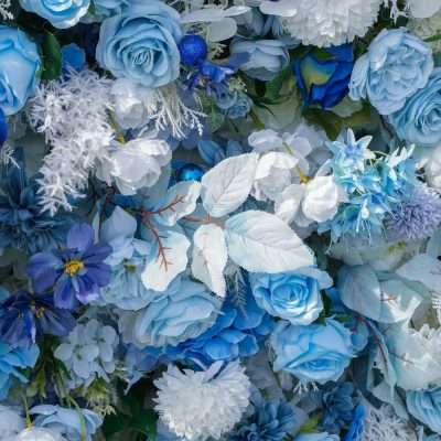 2025 New 5D Fabric Artificial rolling up curtain flower wall - Image 5