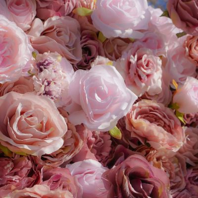 2025 New 5D Fabric Artificial rolling up curtain flower wall - Image 2