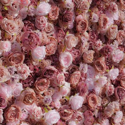 2025 New 5D Fabric Artificial rolling up curtain flower wall - Image 4