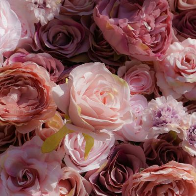 2025 New 5D Fabric Artificial rolling up curtain flower wall - Image 3