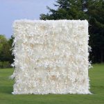 2025 New 5D Grey Pampas Grass Fabric Artificial rolling up curtain flower wall