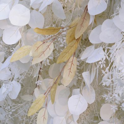 2025 New 5D Grey Pampas Grass Fabric Artificial rolling up curtain flower wall - Image 2