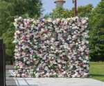 Selena£º5D Fabric Artificial rolling up curtain flower wall
