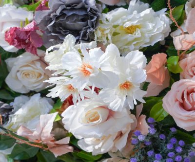 2025 New 5D Fabric Artificial rolling up curtain flower wall - Image 2