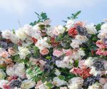 Selena£º5D Fabric Artificial rolling up curtain flower wall - Image 3