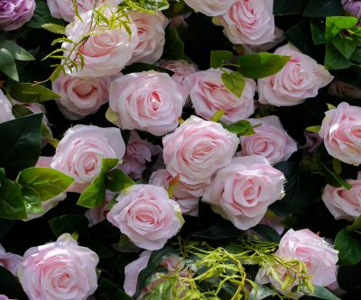 2025 New 5D Fabric Artificial rolling up curtain flower wall - Image 5