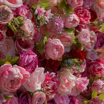 2025 New 5D Fabric Artificial rolling up curtain flower wall - Image 2