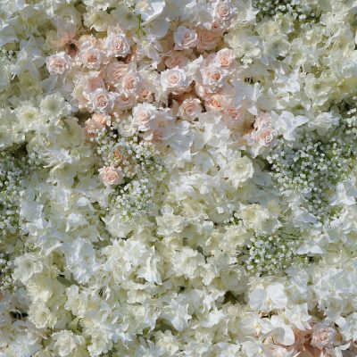 2025 New 5D Fabric Artificial rolling up curtain flower wall - Image 2