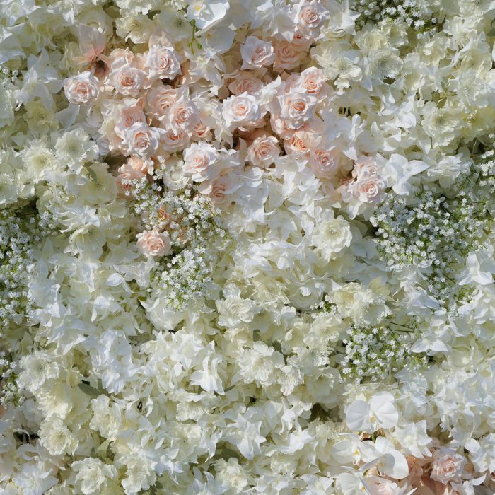 Adalyn£º5D Fabric Artificial rolling up curtain flower wall - Image 2
