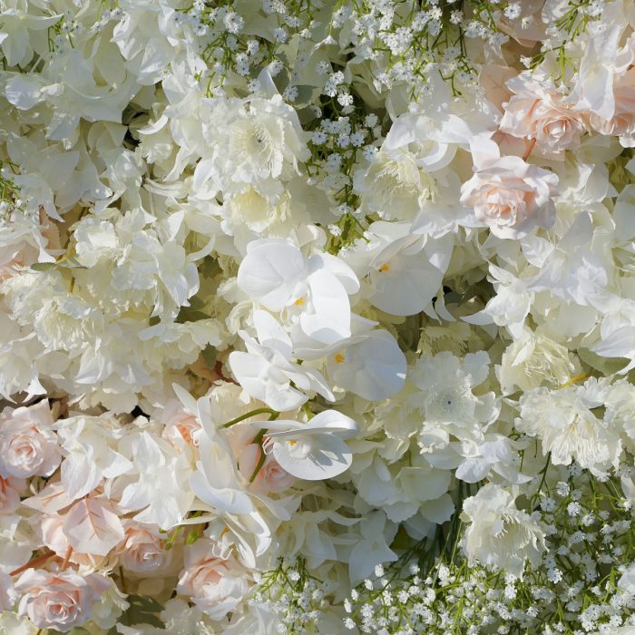 Adalyn£º5D Fabric Artificial rolling up curtain flower wall - Image 3