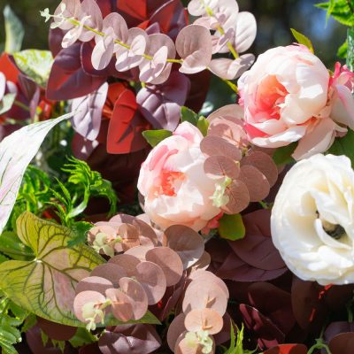 2025 New 4D Fabric Artificial rolling up curtain flower wall - Image 2