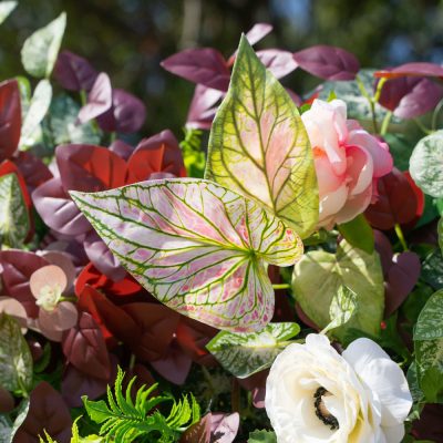 2025 New 4D Fabric Artificial rolling up curtain flower wall - Image 4