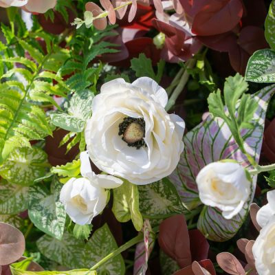 2025 New 4D Fabric Artificial rolling up curtain flower wall - Image 5